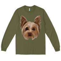 Army Green yorkie Long Sleeve Tee - Jasminsmagicworld