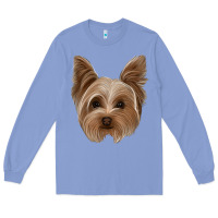 Colony Blue yorkie Long Sleeve Tee - Jasminsmagicworld