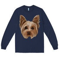 Navy yorkie Long Sleeve Tee - Jasminsmagicworld