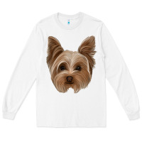 White yorkie Long Sleeve Tee - Jasminsmagicworld