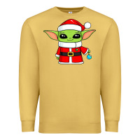 Antique Gold baby yoda christmas santa claus Premium Sweatshirt - trangStudio