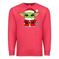 Cardinal baby yoda christmas santa claus Premium Sweatshirt - trangStudio