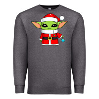Charcoal Heather baby yoda christmas santa claus Premium Sweatshirt - trangStudio