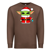Chestnut baby yoda christmas santa claus Premium Sweatshirt - trangStudio