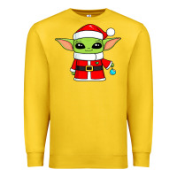 Lemon baby yoda christmas santa claus Premium Sweatshirt - trangStudio