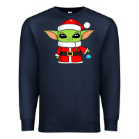 Baby Yoda Christmas Santa Claus Premium Sweatshirt | Teevron