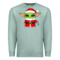 Seafoam baby yoda christmas santa claus Premium Sweatshirt - trangStudio