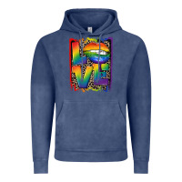 Vintage Denim Love pride Vintage Hoodie - CowGirlArtShop