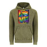 Vintage Olive Love pride Vintage Hoodie - CowGirlArtShop