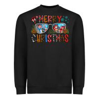 Black merry christmas Heavyweight Sweatshirt - CowhideDigitalArt