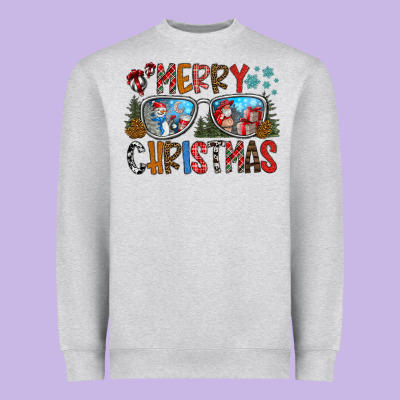 Merry Christmas Heavyweight Sweatshirt Designed By Cowhidedigitalart