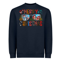 Navy merry christmas Heavyweight Sweatshirt - CowhideDigitalArt