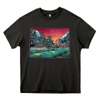 Asphalt Colorado Scenery Map Heavy Core Tee - Bettercallsaul