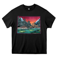 Black Colorado Scenery Map Heavy Core Tee - Bettercallsaul