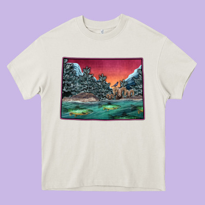 Colorado Scenery Map Heavy Core Tee Designed By Bettercallsaul