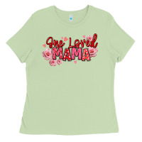 Matcha one loved mama valentine's day Ladies Tee - texasbilliewilder