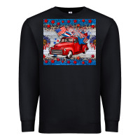 Black american truck 4th of july tumbler Premium Sweatshirt - BarkalooDesign