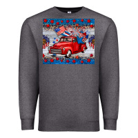 Charcoal Heather american truck 4th of july tumbler Premium Sweatshirt - BarkalooDesign