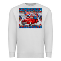 Dove Grey american truck 4th of july tumbler Premium Sweatshirt - BarkalooDesign