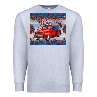 Heather Grey american truck 4th of july tumbler Premium Sweatshirt - BarkalooDesign