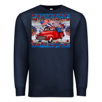 Navy american truck 4th of july tumbler Premium Sweatshirt - BarkalooDesign