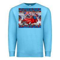 Ocean Blue american truck 4th of july tumbler Premium Sweatshirt - BarkalooDesign