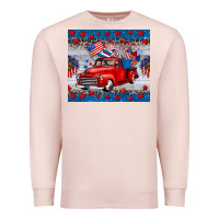 Pale Pink american truck 4th of july tumbler Premium Sweatshirt - BarkalooDesign