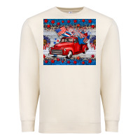 Sandshell american truck 4th of july tumbler Premium Sweatshirt - BarkalooDesign