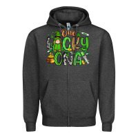Charcoal Heather one lucky cna Zipper Hoodie - Artiststas