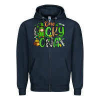 Navy one lucky cna Zipper Hoodie - Artiststas