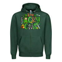 Sports Green one lucky cna Zipper Hoodie - Artiststas