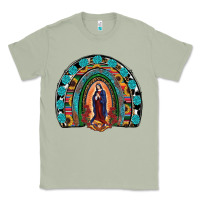 Matcha Lady Of Guadalupe Rainbow Classic Tee - RanaPortraitStore