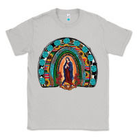 Moon Dust Lady Of Guadalupe Rainbow Classic Tee - RanaPortraitStore