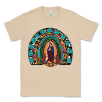 Mushroom Lady Of Guadalupe Rainbow Classic Tee - RanaPortraitStore