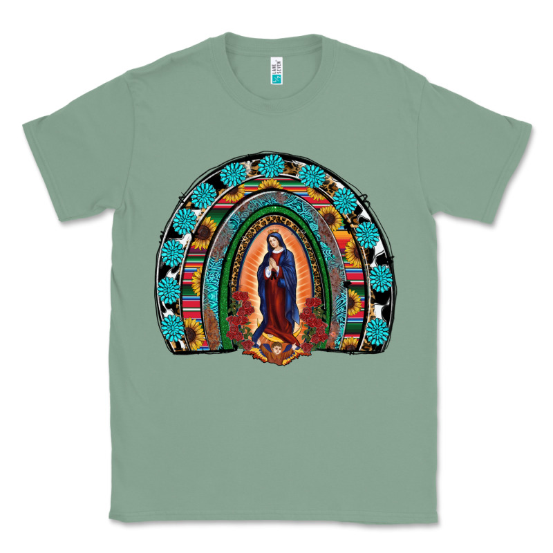 Lady Of Guadalupe Rainbow Classic Tee by RanaPortraitStore | Teevron