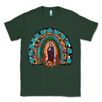 Sports Green Lady Of Guadalupe Rainbow Classic Tee - RanaPortraitStore
