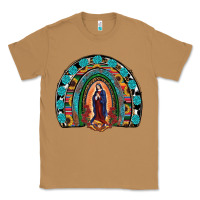 Toasted Coconut Lady Of Guadalupe Rainbow Classic Tee - RanaPortraitStore