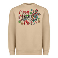 Mushroom Merry Christmas Heavyweight Sweatshirt - CowhideDigitalArt