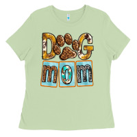 Matcha Dog Mom with Paw Ladies Tee - texasbilliewilder