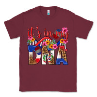 Burgundy its in my dna dominican republic Classic Tee - texasbilliewilder