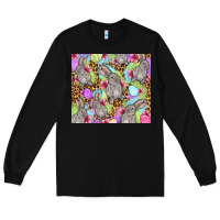Black Easter bunnys eggs Long Sleeve Tee - OliviaCreatesArt