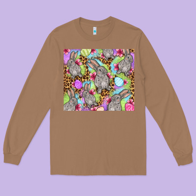 Easter Bunnys Eggs Long Sleeve Tee Designed By Oliviacreatesart