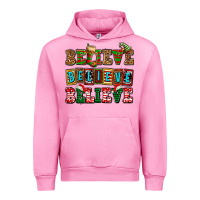 Fuchsia Pink believe believe believe Urban Hoodie - AdoDesignShop