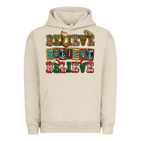 Pigment French Oak believe believe believe Urban Hoodie - AdoDesignShop