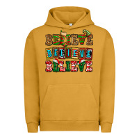 Pigment Peanut Butter believe believe believe Urban Hoodie - AdoDesignShop