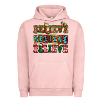 Pigment Salmon believe believe believe Urban Hoodie - AdoDesignShop