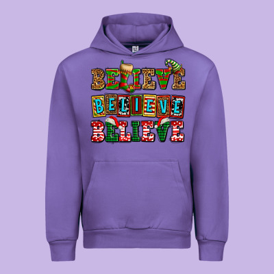 Believe Believe Believe Urban Hoodie Designed By Adodesignshop