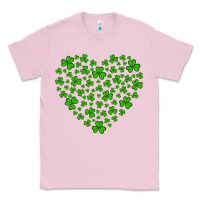 Bubblegum Pink shamrock heart Classic Tee - Artiststas