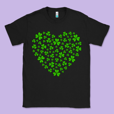 Shamrock Heart Classic Tee Designed By Artiststas