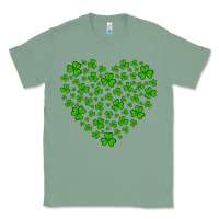 Sage shamrock heart Classic Tee - Artiststas
